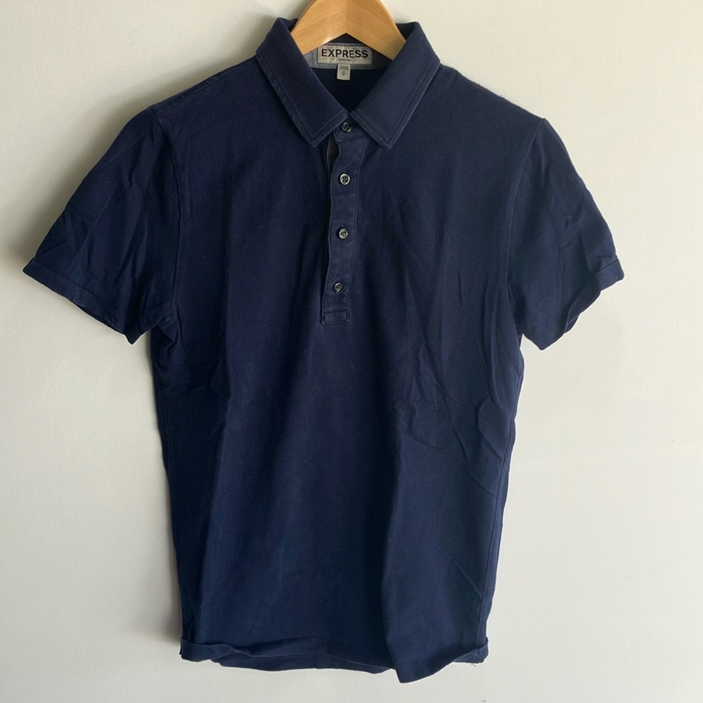 Express Blue Polo Shirt Classic Style